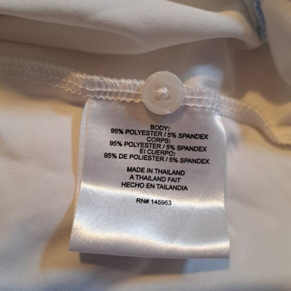 Turtles & Tees boys size L 10/12 blue & white polo golf shirt - Picture 6 of 6